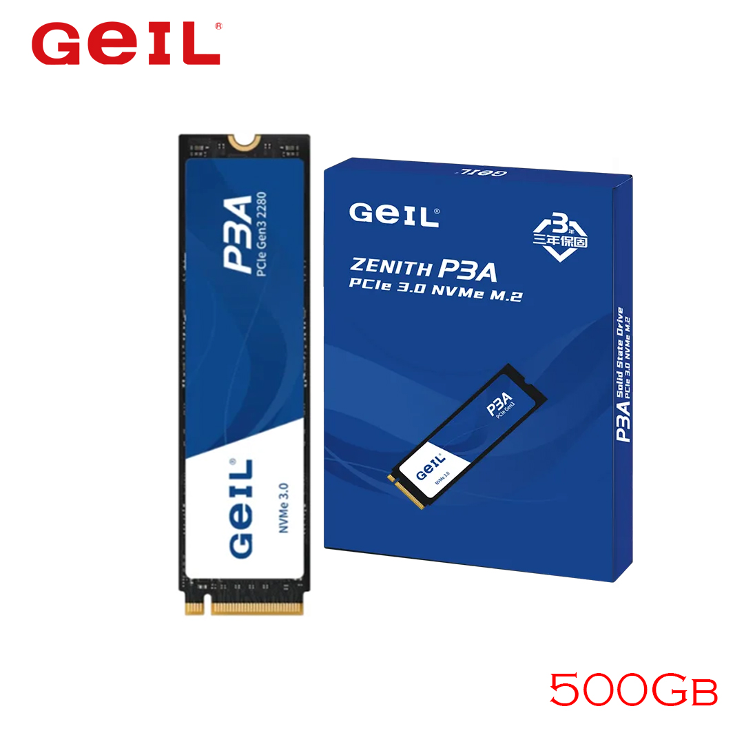 SSD M.2 (2280) NVME 500Gb PCIe Gen3 x4 GeIL P3A